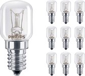 Voordeelpak 10x Philips SpecialtyLamp Appliances 25W E14 230V Helder Dimbaar | Oven | Koelkast