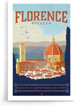Walljar - Italië Florence - Muurdecoratie - Poster