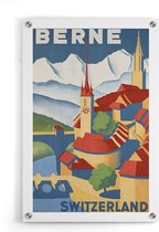 Walljar - Berne - Muurdecoratie - Plexiglas schilderij