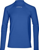 Masita | Thermoshirt Dames Lange Mouw Colshirt Skin Trainingsshirt Heren Kind Unisex 100% Polyester Sneldrogend - ROYAL BLUE - L