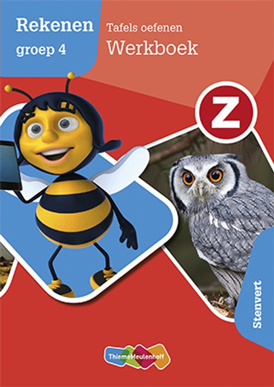 Z-Rekenen groep 4 tafels oefenen Stenvert Werkboek - cover