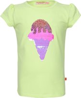 Someone T-shirt meisje fluo yellow maat 128