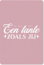 Muismat - Mousepad - Quotes - Spreuken - 'Tante' - Roze - 40x60 cm - Muismatten