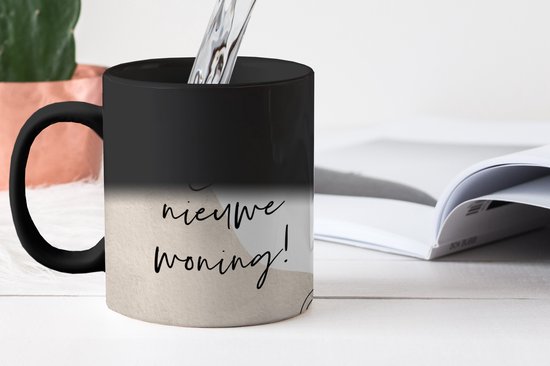 Tasse magique - Photo sur tasses chaleureuses - Tasse à café - Citations - Nieuwe maison - Déménagement - Tasse Magic - Tasse - 350 ML - Tasse à thé - Décoration Sinterklaas - Cadeaux pour enfants - Chaussures cadeaux Sinterklaas