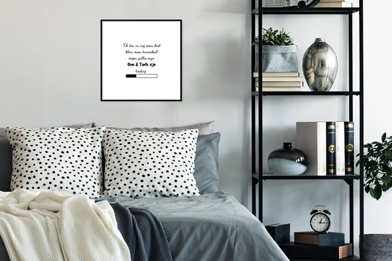 Affiche avec cadre Annonce de Grossesse - Bébé en route - Oncle et Tante - 40x40 cm