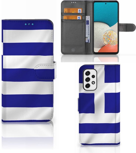 Wallet Book Case Geschikt voor Samsung Galaxy A53 GSM Hoesje Griekenland