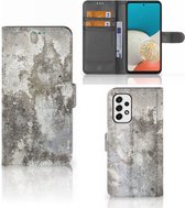 Flipcover Geschikt voor Samsung Galaxy A53 Telefoon Hoesje Beton
