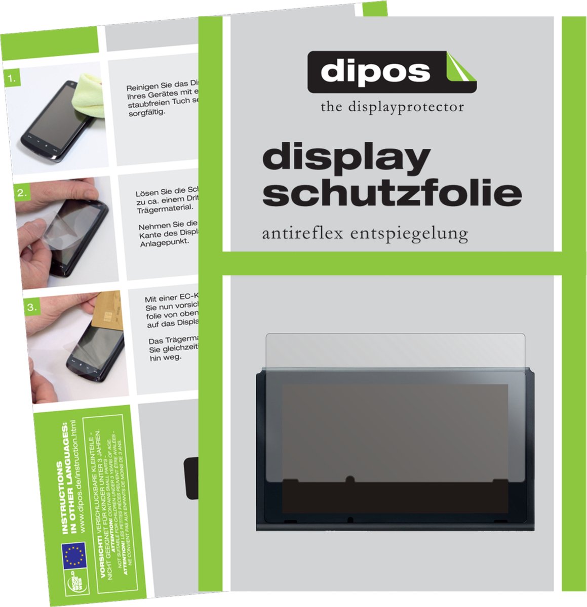dipos I 2x Beschermfolie mat geschikt voor Nintendo Switch (2021) Folie screen-protector