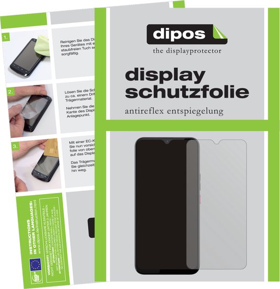 dipos I 6x Beschermfolie mat geschikt voor Gigaset GS5 Folie screen-protector (3x Voorkant + 3x Achterkant)