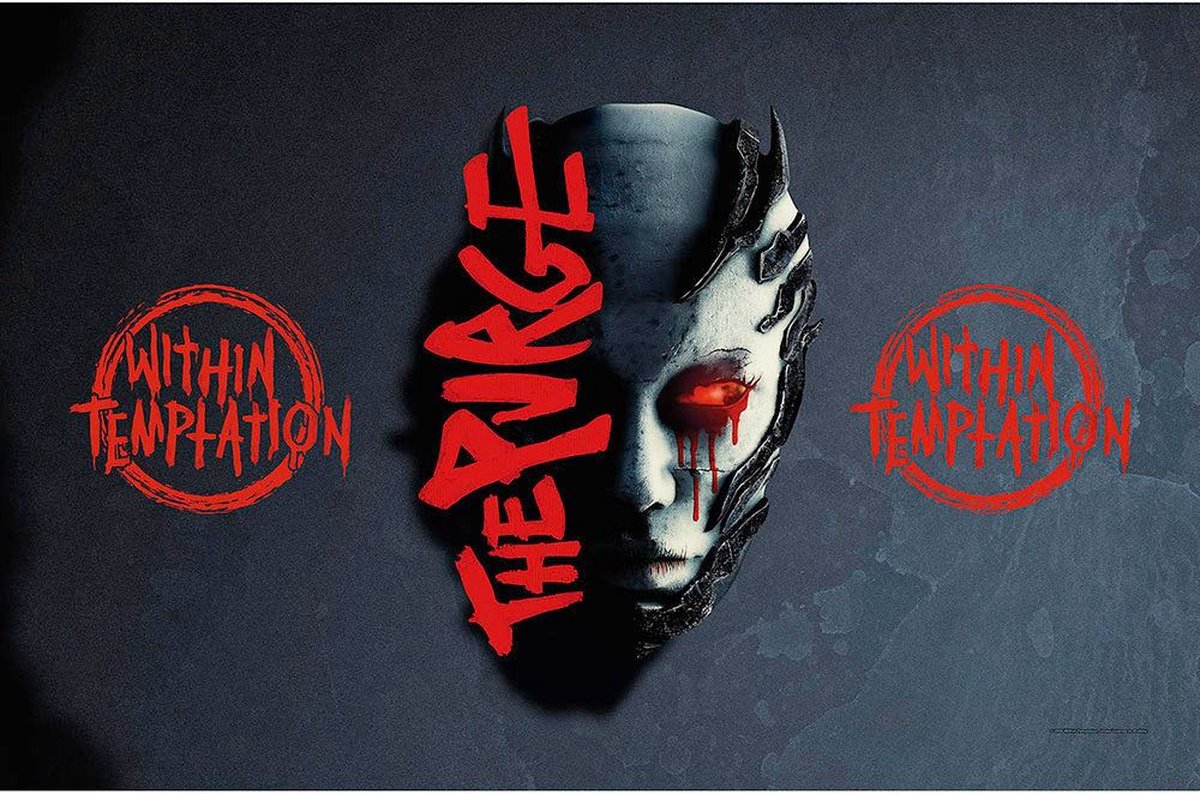 Within Temptation - The Purge Textiel Poster - Multicolours