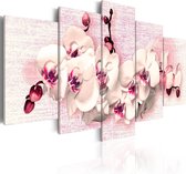 Schilderij - Metafoor van vrouwelijkheid - 5 stuks.