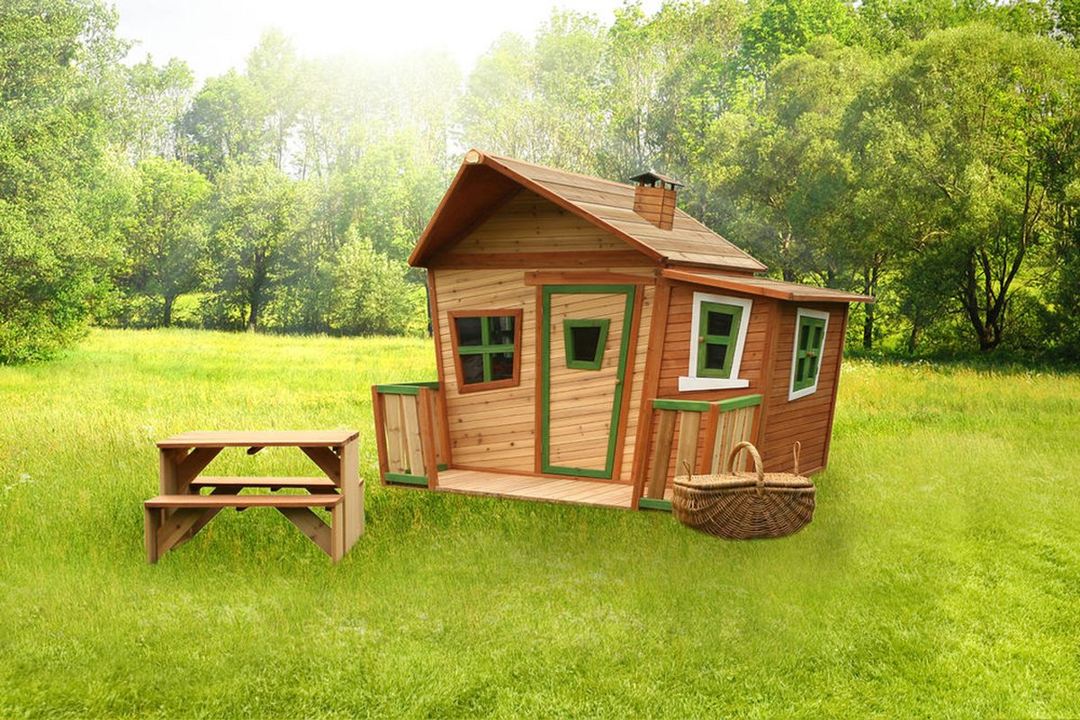 Grande Cabane D'extérieur Enfant En Bois Lisa - Maisonnette