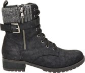 Skechers Dome dames veterboot - Zwart - Maat 41