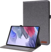 Case2go - Tablet hoes geschikt voor Samsung Galaxy Tab A8 (2022 & 2021) - 10.5 Inch - Book Case met Soft TPU houder - Grijs