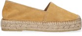Tango | Vienna 3-e yellow suede espadrille - thick natural outsole | Maat: 40