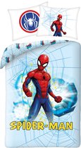 SpiderMan Dekbedovertrek Web - Eenpersoons - 140 x 200 cm - Katoen