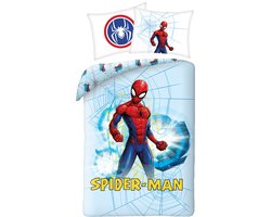 foto van Spider-Man - Dekbedovertrek - Web - Eenpersoons - 140 x 200 + 70 x 90 cm - Katoen