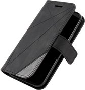Bookcase Hoesje Patroon Met Pasjeshouder Samsung Galaxy S20FE Zwart - Telefoonhoesje - Smartphonehoesje- Zonder Screen Protector