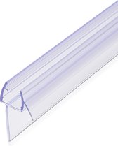 Navaris douchedeur afdichting met lip - Lekstrip - Douchedeurafdichting - Met waterkering - Voor 8mm glazen douchedeur - 100 cm - PVC - Inkortbaar