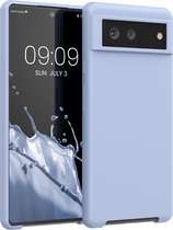 kwmobile telefoonhoesje geschikt voor Google Pixel 6 - Hoesje met siliconen coating - Smartphone case in mat lichtblauw