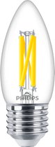 Philips MASTER Value LEDcandle E27 Filament Helder 3.4W 470lm - 927 Zeer Warm Wit | Beste Kleurweergave - Dimbaar - Vervangt 25W.