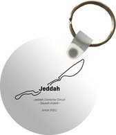 Sleutelhanger - Formule 1 - Jeddah - Circuit - Plastic - Rond - Uitdeelcadeautjes