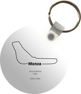 Sleutelhanger - Monza - Formule 1 - Circuit - Plastic - Rond - Uitdeelcadeautjes