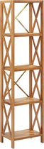 Decoways - Kastje 5-laags 40x30x163,5 cm massief eikenhout