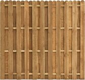 Decoways - Schuttingpaneel verspringend 180x170 cm grenenhout