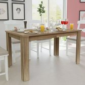 Decoways - Eettafel 140x80x75 cm eikenkleurig