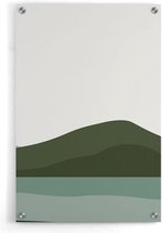Walljar - Horizon III - Muurdecoratie - Plexiglas schilderij