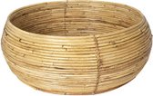 Opbergmand Ø 52*22 cm Beige Rotan Rond Mand