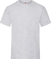 Set van 2x stuks t-shirts grijs heren - Ronde hals - 195 g/m2 - Ondershirt/shirt - Voor mannen, maat: XL (EU 54)