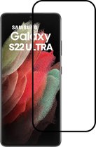 Samsung S22 Ultra Screenprotector Gehard Glas / Screenprotector Samsung Galaxy S22 Ultra Beschermglas Gehard Full Screen Cover- Zwart