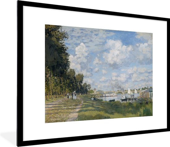 Cadre photo avec affiche - Le Bassin d'Argenteuil - Peinture de Claude Monet - 80x60 cm - Cadre affiche