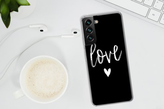 Coque Samsung Galaxy S22 Plus - Citation - Amour - Cœur - Siliconen