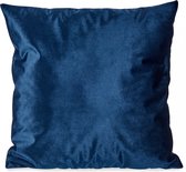 Kussen Fluweel Blauw Polyester (45 x 13 x 45 cm)