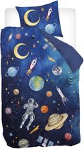 Snoozing Jorden Dekbedovertrek - Junior - 120x150 cm - Blauw