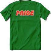 Pride T-Shirt | Grappig LHBTIQ+ / LGBTQ / Gay / Homo / Lesbi Cadeau Shirt | Dames - Heren - Unisex | Tshirt Kleding Kado | - Donker Groen - XXL