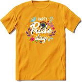 Pride Day | Pride T-Shirt | Grappig LHBTIQ+ / LGBTQ / Gay / Homo / Lesbi Cadeau Shirt | Dames - Heren - Unisex | Tshirt Kleding Kado | - Geel - L