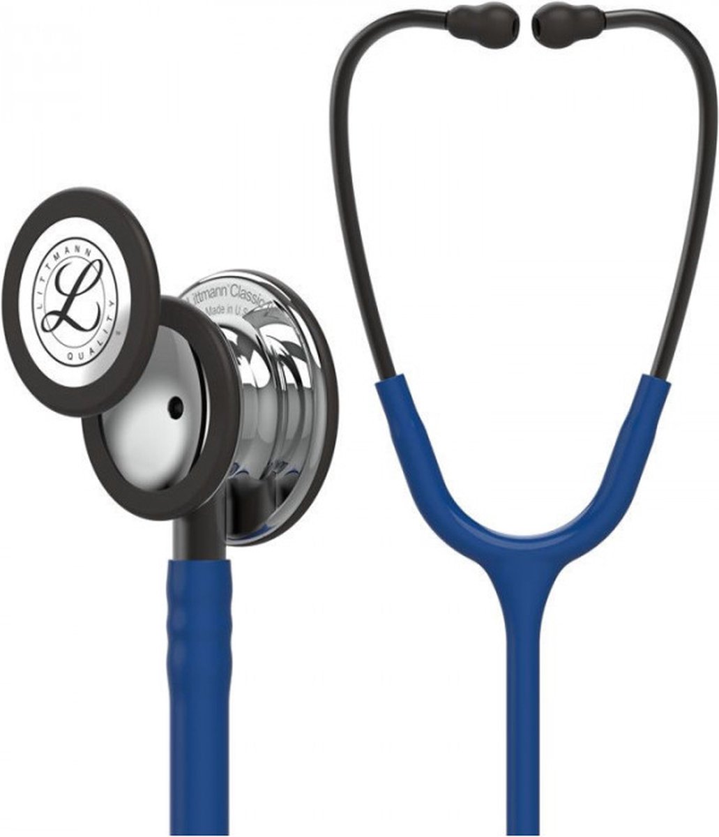 Goedkoopste Littmann Classic III Stethoscoop 5863 Mirror-Finish Marine Blauw