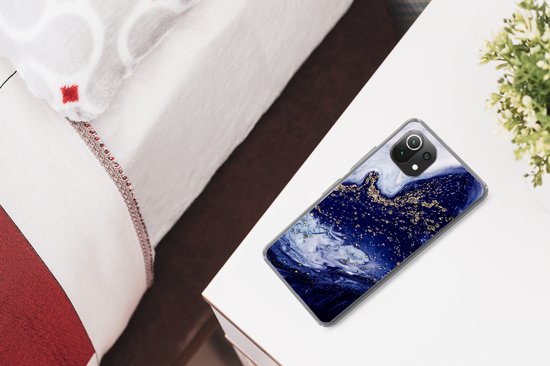 Coque Xiaomi 11T - Marbre - Or - Pierres Naturelles - Coque en Siliconen