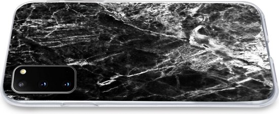 Telefoonhoesje Geschikt voor Samsung Galaxy S20 hoesje - Marmer print - Steen - Luxe - Siliconen Telefoonhoesje Telefoonhoesje