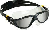Aquasphere Vista - Zwembril - Volwassenen - Silver Titanium Mirrored Lens - Grijs/Zwart