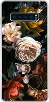 Geschikt voor Samsung Galaxy S10 Plus hoesje - Bloemen - Natuur - Patroon - Siliconen Telefoonhoesje