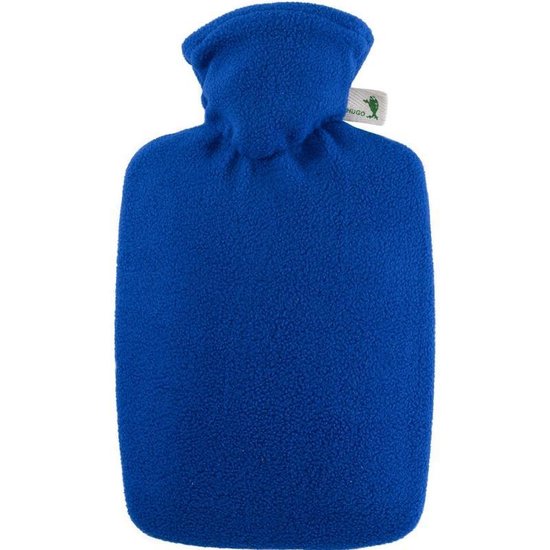 2x Fleece kruiken blauw 1,8 liter met hoes - warmwaterkruik | bol.com