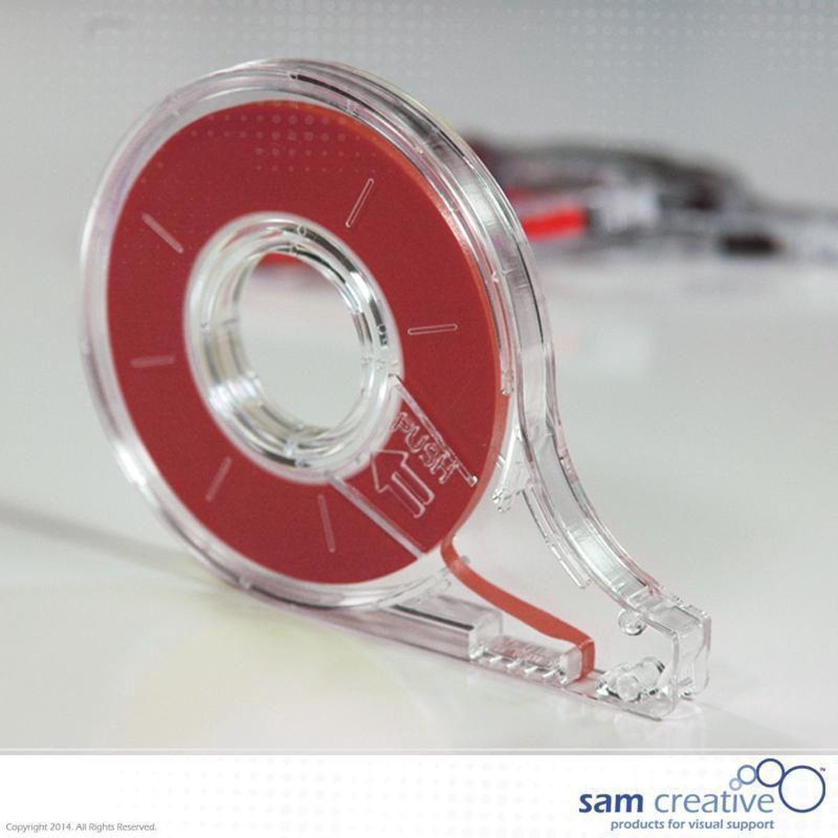 Sam Creative Whiteboard Matrix tape - 1mm - Rood - Whiteboard