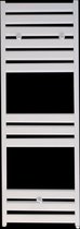Serie Acqua Calda - Designradiator / Handdoekradiator - Glans Wit (RAL 9016) - 42,5x120 - 650 Watt - Zijaansluiting - Scandinavisch