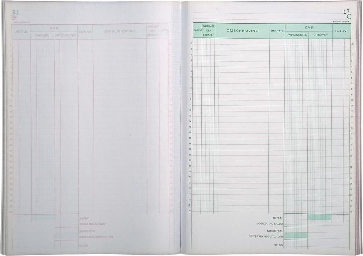 Livre de caisse Exacompta , ft A4, français, dupli (50 x 2