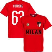 AC Milan Cutrone 63 Team T-Shirt - Rood - XXL